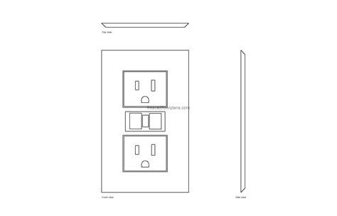 gfci electrical box drawing detail autocad|Free CAD Designs, Files & 3D Models .